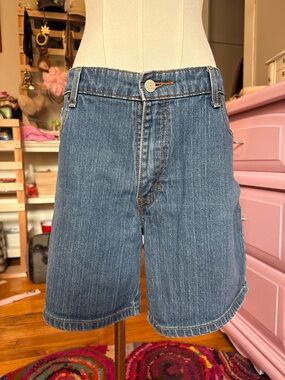 Levi's Women's Dark Blue Denim Shorts